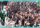 खूनी मातम के दौरान कई श्रद्धालु जख्मी हुए, चूल पर चले, अलविदा मजलिस के साथ चेहल्लुम का समापन