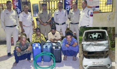 पीछा करने पर भाग रहे थे ट्रांसफार्मर से आइल चुराने के आरोपितों, कार पलटी, ग्रामीणों ने पकड़कर पीटा