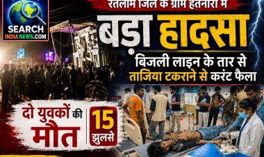 बिजली लाइन के तार से ताजिया टकराने से करंट फैला, दो युवकों की मौत, 15 झुलसे
