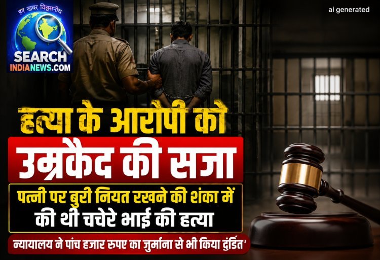 खेत में तलवार से हमला कर की थी चचेरे भाई की हत्या, आरोपी को आजावीन कारावास की सजा
